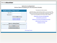 Tablet Screenshot of eglassclaim.net